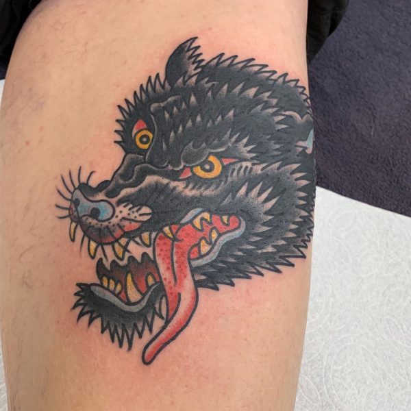 Lady Golfer, Traditional tattoo by <a href="https://tattoolist.co/artist/shanewilcox_tattoo/">shanewilcox_tattoo</a>