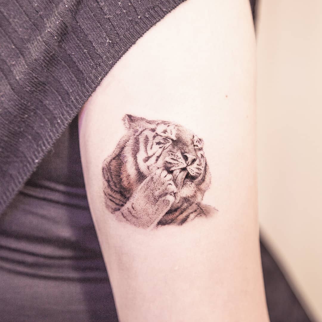 Update 96 about small tiger tattoo unmissable  indaotaonec