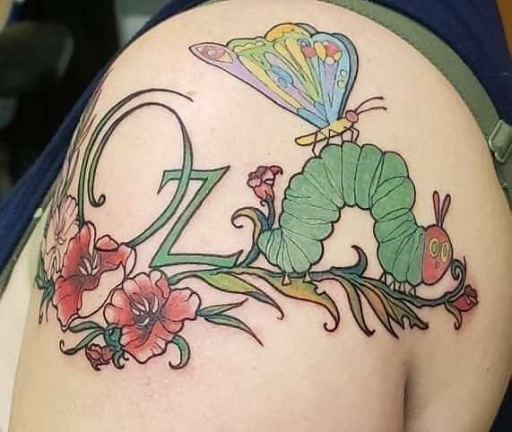 The Wizard of Oz tattoo on Shoulder by Courtney Meier