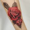 Rose tattoo Color style by Dziary u Barbary