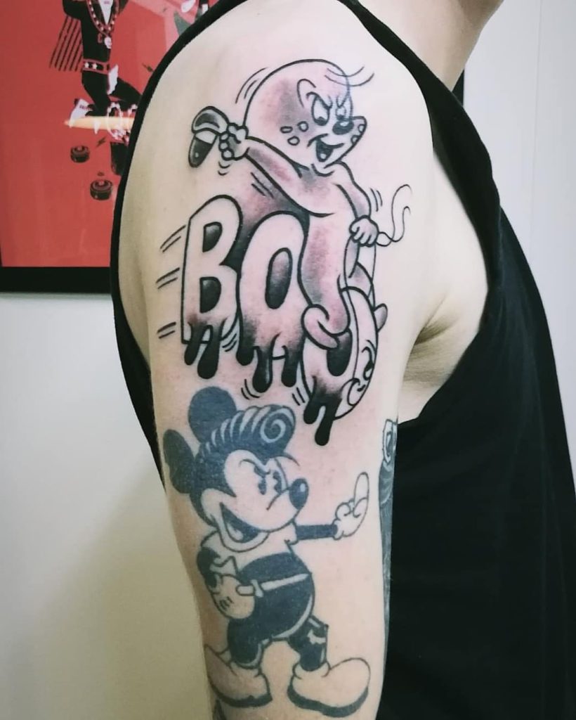 Ghost with Scythe tattoo by Sam Ricketts | Post 15889