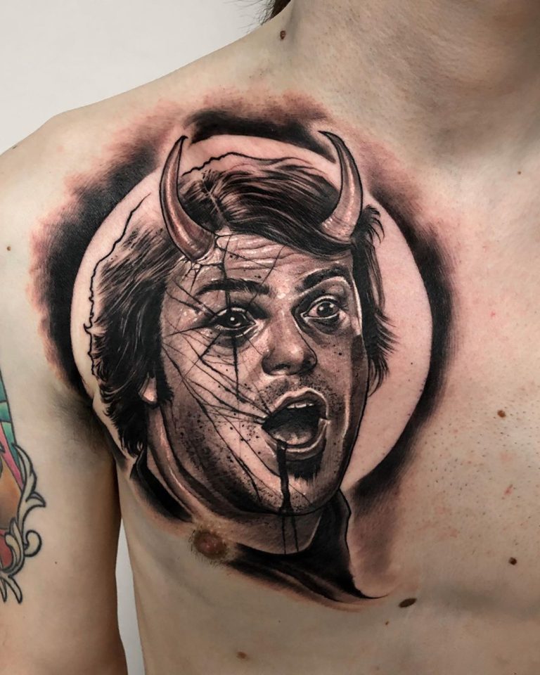 Portrait tattoo by Anrijs Straume