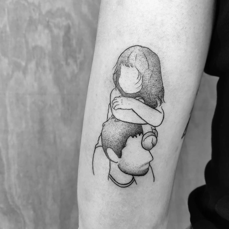 Family tattoo on Arm (upper) by Sasha Eliot