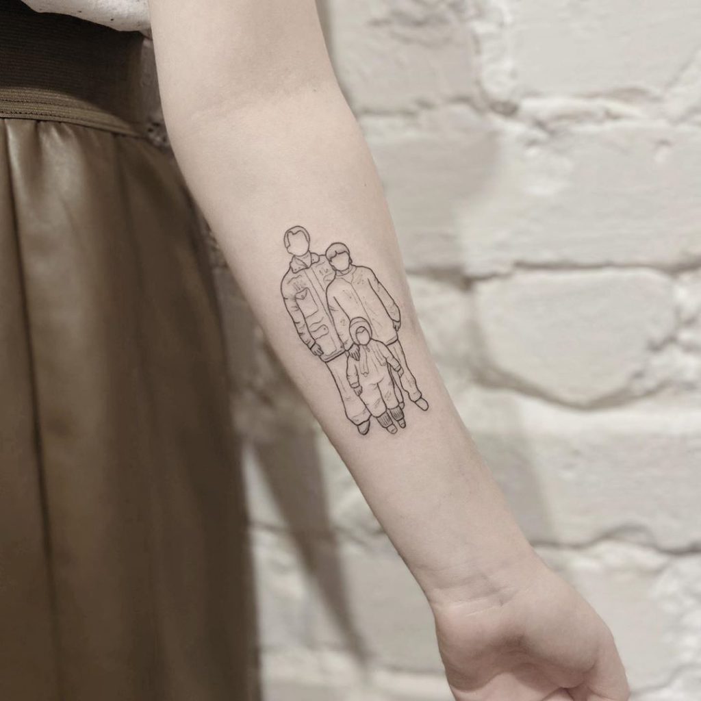 Family tattoo on Forearm (inner) by Kyro
