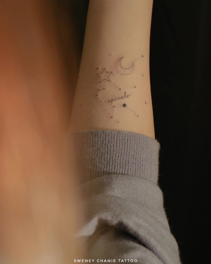 Delicate Constellation Tattoos Based On Your Zodiac Sign