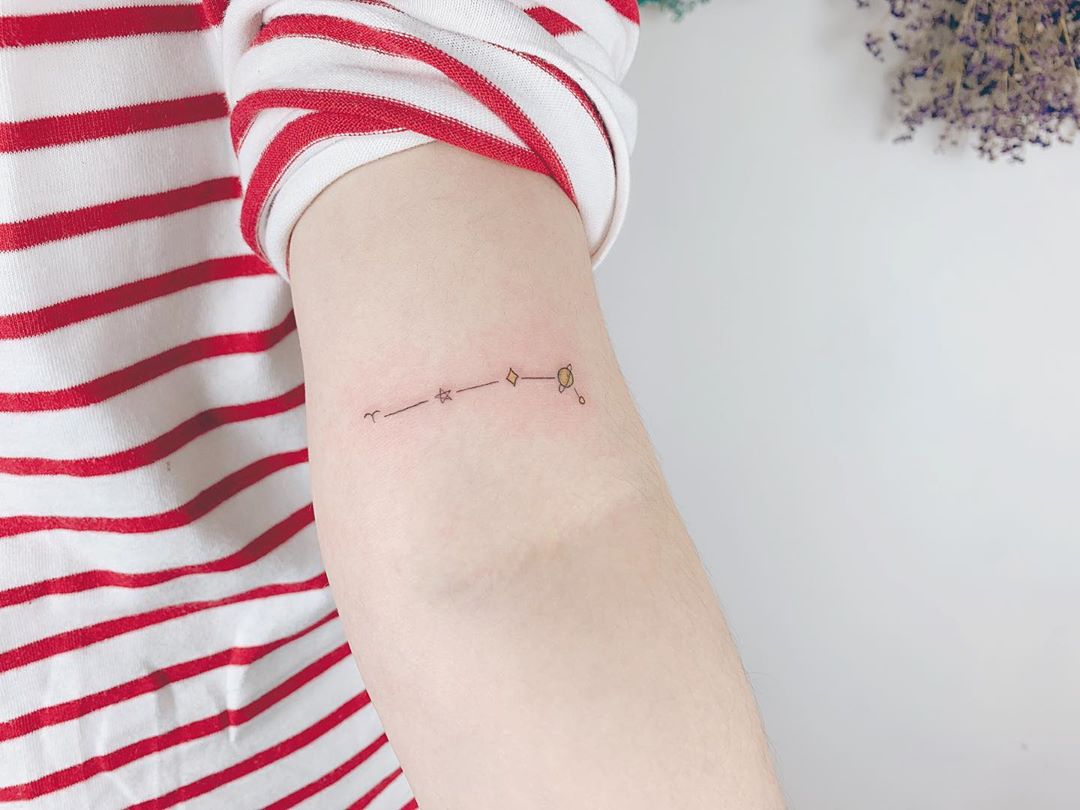11 Aries Constellation Tattoo Ideas Youll Have To See To Believe  alexie