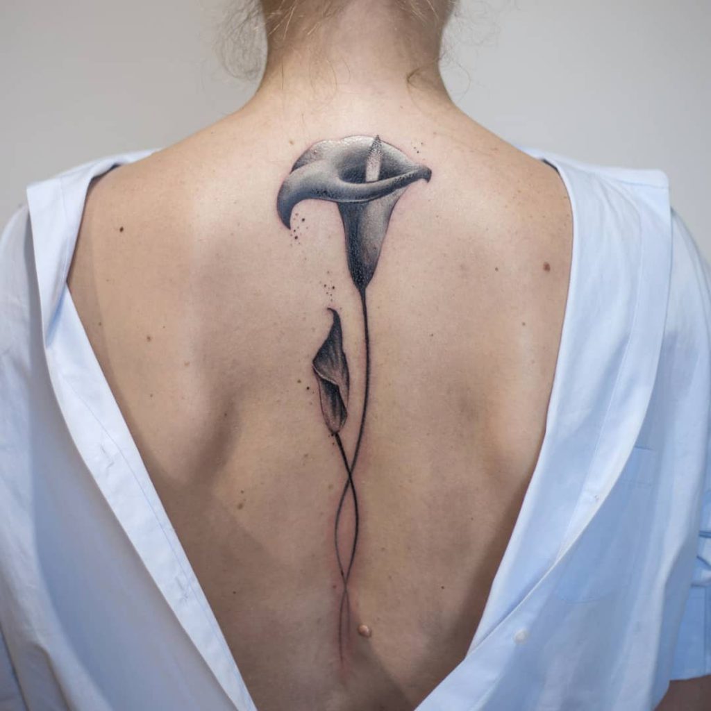 calla lily flower tattoos