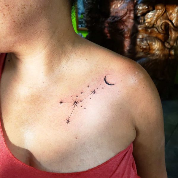 Delicate Constellation Tattoos Based on Your Zodiac Sign