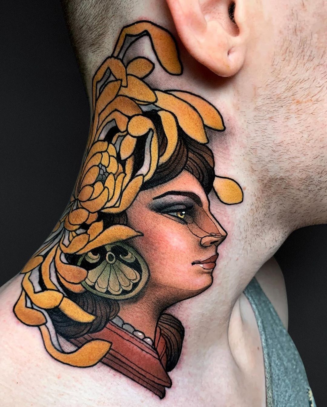 50 Neck Tattoo Designs That Are Worth The Pain  Tats n Rings