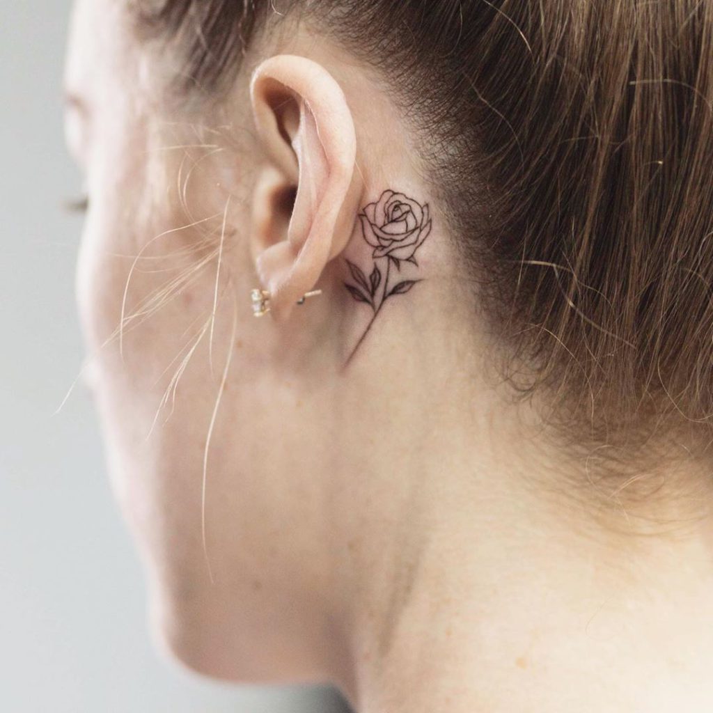 32 Behind The Ear Tattoos That Are Lowkey Gorgeous