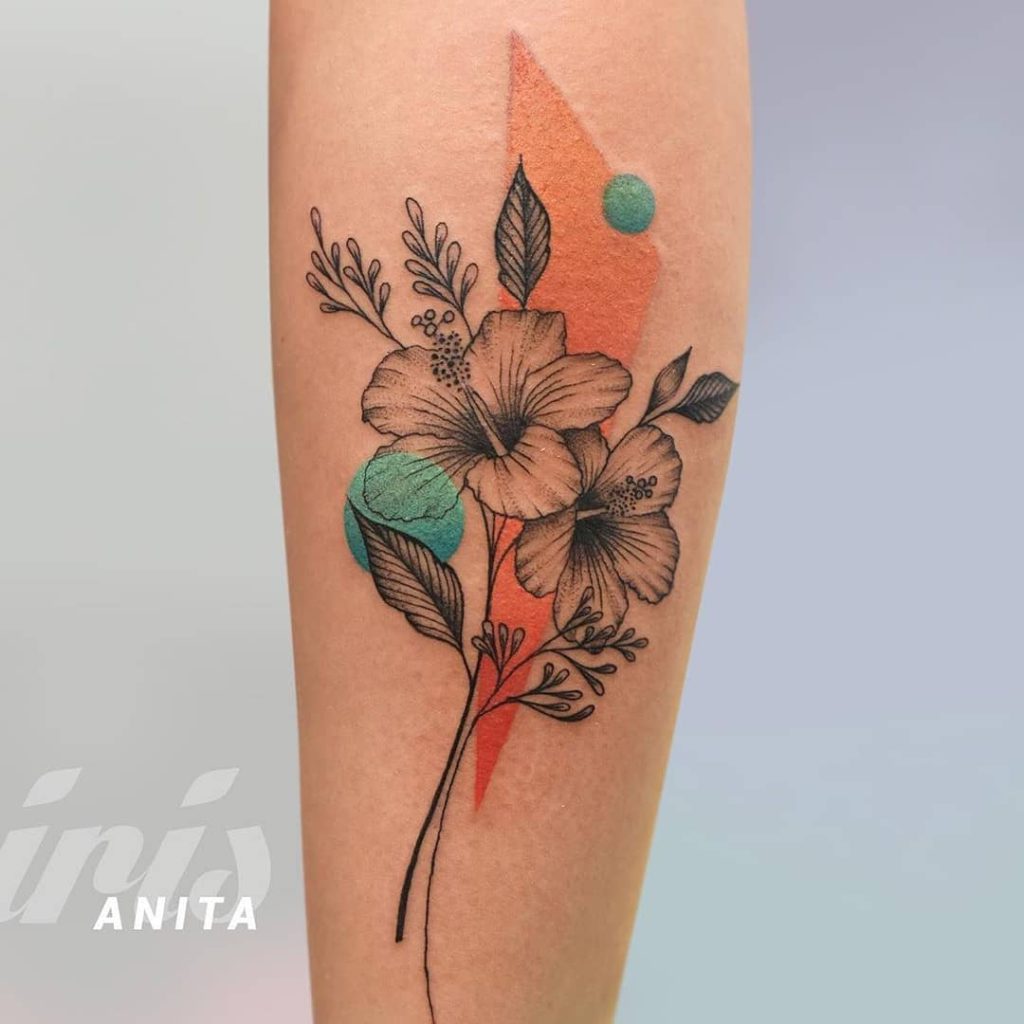 Hibiscusflower Tattoo Ideas | TattoosAI