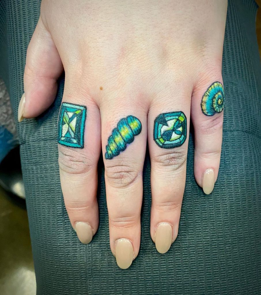 Jewel Tattoo on Finger by Allison McEntire