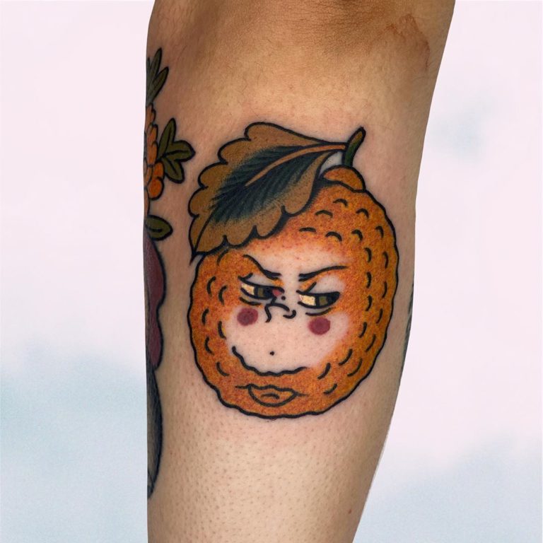 Orange Tattoo Design Ideas Images | Ink tattoo, Sleeve tattoos, Fruit tattoo