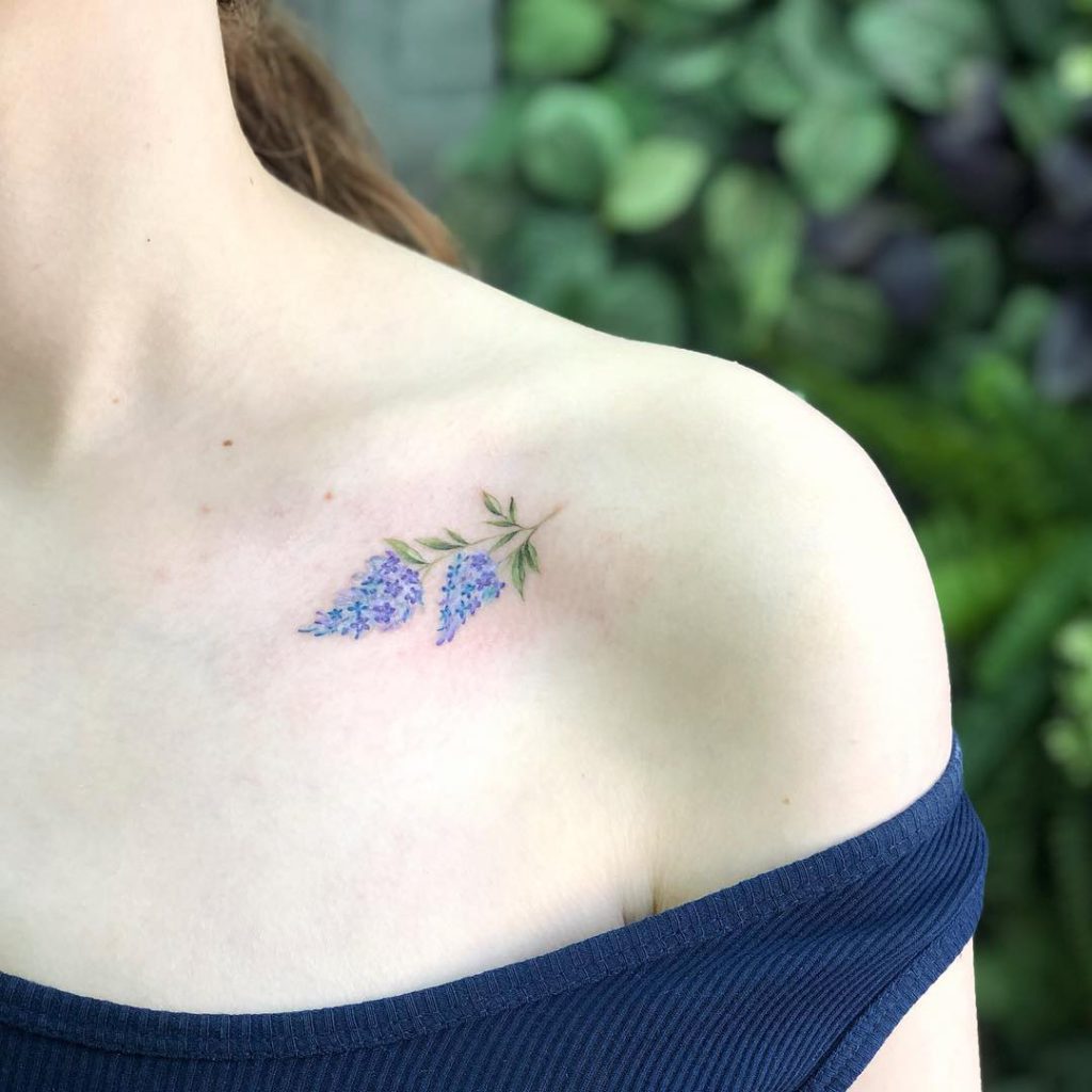  65 Best Lilac Flower Tattoo Watercolor and Simple Designs  Meaning and  Ideas