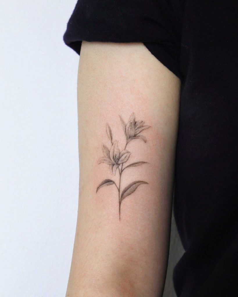 43 Pretty Lily Tattoo Ideas for Women  StayGlam