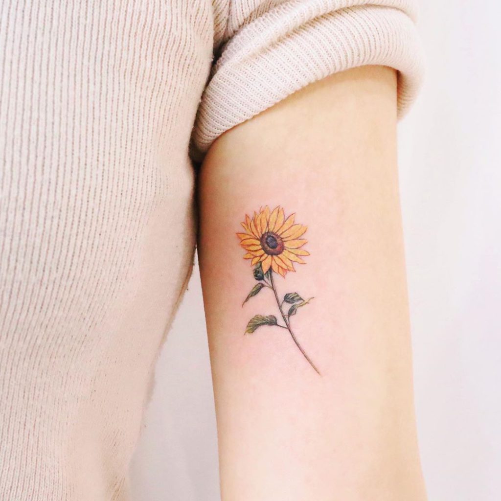 Sunflower Tattoo Meaning and Design Ideas - TatRing