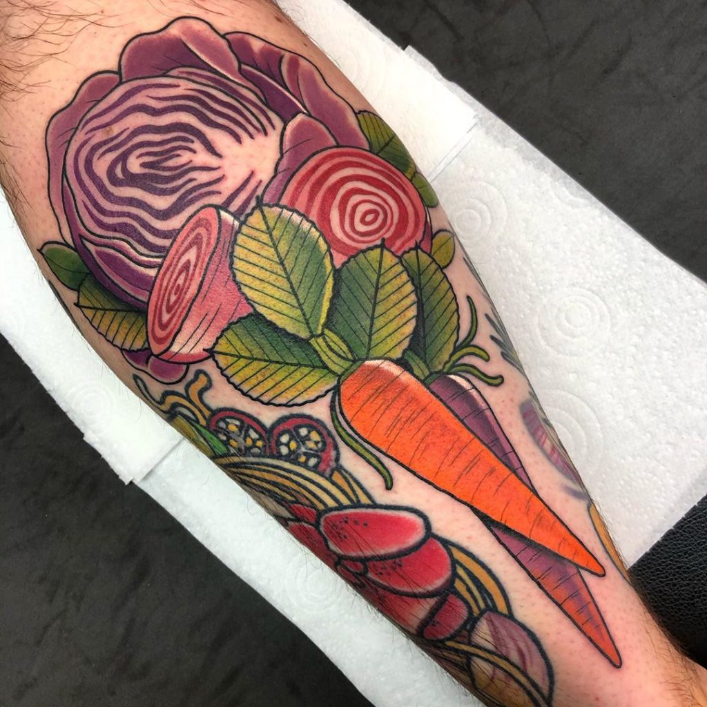 Vegetable Tattoo by Gibbo