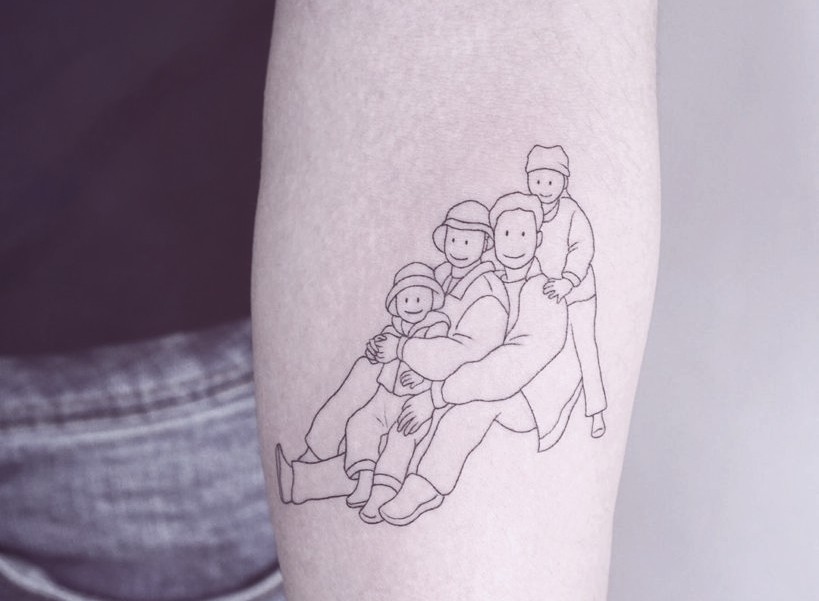 ciara on Twitter my sister got a tattoo of our parents and I   httpstcoBNhvJyNOAV  Twitter